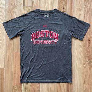 Boston University Under Armour Performance Cotton Short Sleeve Tee